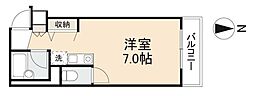 グリンピア番町 ワンルームの間取図画像