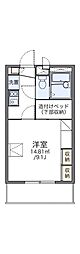 レオパレス川添 1Kの間取図画像