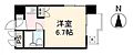 プチメゾン片原町6階2.5万円