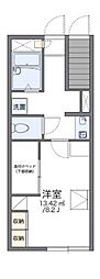 レオパレス木太南2 1Kの間取図画像