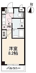 メープルコート扇町 1Kの間取図画像