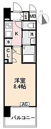 S-RESIDENCE中央町 1Kの間取図画像