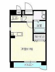 なかよしマンション塩上 ワンルームの間取図画像
