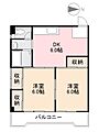 キャレット栗林2階4.3万円