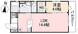 グランドマンション7 1LDKの間取図画像