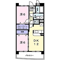 グランフォレ 2LDKの間取図画像