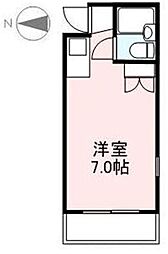 マッシュハイム扇町 ワンルームの間取図画像