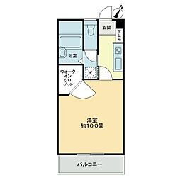 QUAWADA 1Kの間取図画像