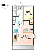 フォルトゥーナ 201 ｜ 香川県高松市新田町甲2539-1（賃貸アパート1LDK・2階・36.00㎡） その2