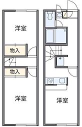 レオパレスミレニアム 2DKの間取図画像