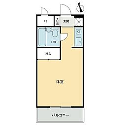 メゾンド西宝町 ワンルームの間取図画像
