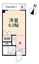 フジマンション 203 ｜ 香川県高松市西宝町一丁目17-14（賃貸マンション1K・2階・19.30㎡） その2