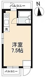 BOX・T ワンルームの間取図画像