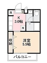 ダイヤモンドハイツＡ・Ｂ棟 B102 ｜ 香川県高松市一宮町1101-3（賃貸アパート1DK・1階・22.38㎡） その2