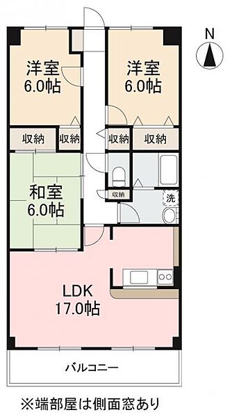 メルヴェーユ新居 105｜香川県高松市国分寺町新居(賃貸マンション3LDK・1階・82.46㎡)の写真 その2