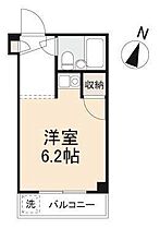 フジマンション 206 ｜ 香川県高松市西宝町一丁目17-14（賃貸マンション1R・2階・18.30㎡） その2