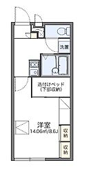 レオパレスサンシャイン26 1Kの間取図画像