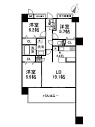 間取図画像 3LDK
