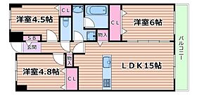 ファミール北大阪リバーサイド  ｜ 大阪府大阪市淀川区新高6丁目（賃貸マンション3LDK・15階・69.05㎡） その2