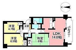 間取図画像 3LDK