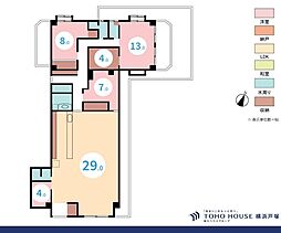 ライオンズマンション上大岡第16 4LDKの間取図画像