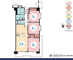 サニークレスト湘南八景2 3LDKの間取図画像
