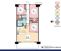 戸塚ブロッサムテラス 3LDKの間取図画像