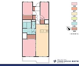 グリーンヒルズ横浜A棟 3LDKの間取図画像
