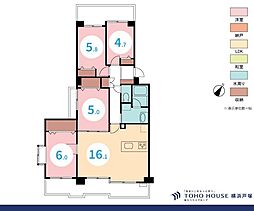 スカイビュー戸塚2号棟 4LDKの間取図画像