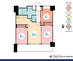 マイキャッスル平塚ロイヤルステージ 2SLDKの間取図画像