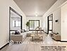 リビング/ダイニング：【Living room】明るく開放的な空間が広がるLDK。室内には豊かな陽光が注ぎ込み、爽やかな住空間を演出。