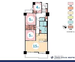 コスモ戸塚リベラヒルズB棟 3LDKの間取図画像