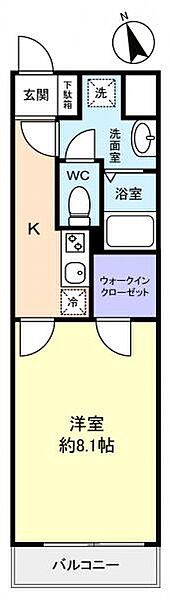 プエルタデルソル ｜千葉県習志野市奏の杜2丁目(賃貸マンション1K・3階・29.04㎡)の写真 その3