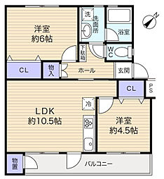 間取図画像 2LDK