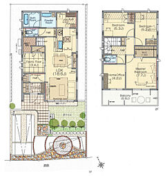 緑が丘西5丁目戸建 4SLDKの間取り