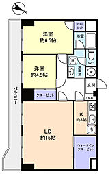 ダイアパレス津田沼 2LDKの間取図画像