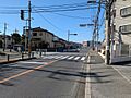 前面道路は歩道...