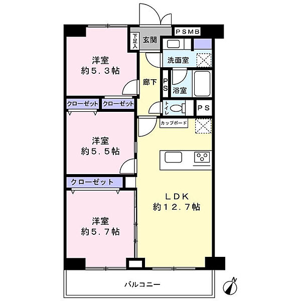 間取りを拡大表示