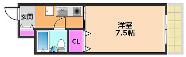 ハイツ沢良木 ｜大阪府高槻市沢良木町(賃貸マンション1K・2階・23.40㎡)の写真 その2