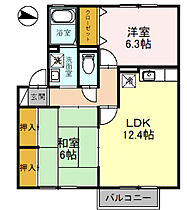 大阪府高槻市東上牧2丁目（賃貸アパート2LDK・2階・55.40㎡） その2