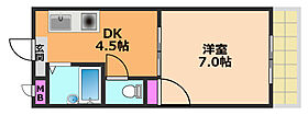 大阪府高槻市明田町（賃貸アパート1DK・3階・22.48㎡） その2