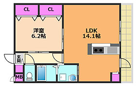 大阪府高槻市藤の里町（賃貸マンション1LDK・3階・48.75㎡） その2