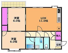 大阪府高槻市辻子1丁目（賃貸アパート2LDK・2階・56.51㎡） その2