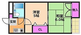 大阪府高槻市明野町（賃貸マンション2K・1階・27.50㎡） その2