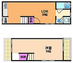 大蔵司1丁目4戸1連棟住宅  ｜ 大阪府高槻市大蔵司1丁目（賃貸テラスハウス1LDK・1階・37.95㎡） その1