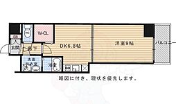 阪急京都本線 大宮駅 徒歩7分の賃貸マンション 1階1DKの間取り