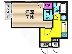 京都府京都市西京区大枝沓掛町（賃貸マンション1K・2階・25.00㎡） その2