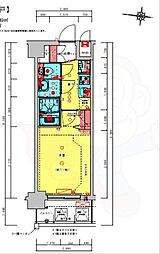 阪急京都本線 西京極駅 徒歩8分の賃貸マンション 4階1Kの間取り