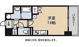 エスリード烏丸五条駅前 ワンルームの間取図画像