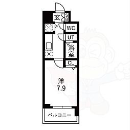 ファステート京都洛南エリーゼ 1Kの間取図画像
